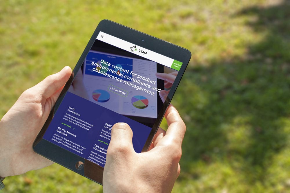 Total Parts Plus Website on iPad